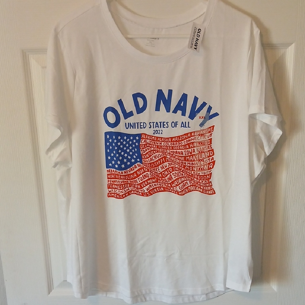 Old Navy USA Flag Graphic Tee XXL United States 🇺🇸